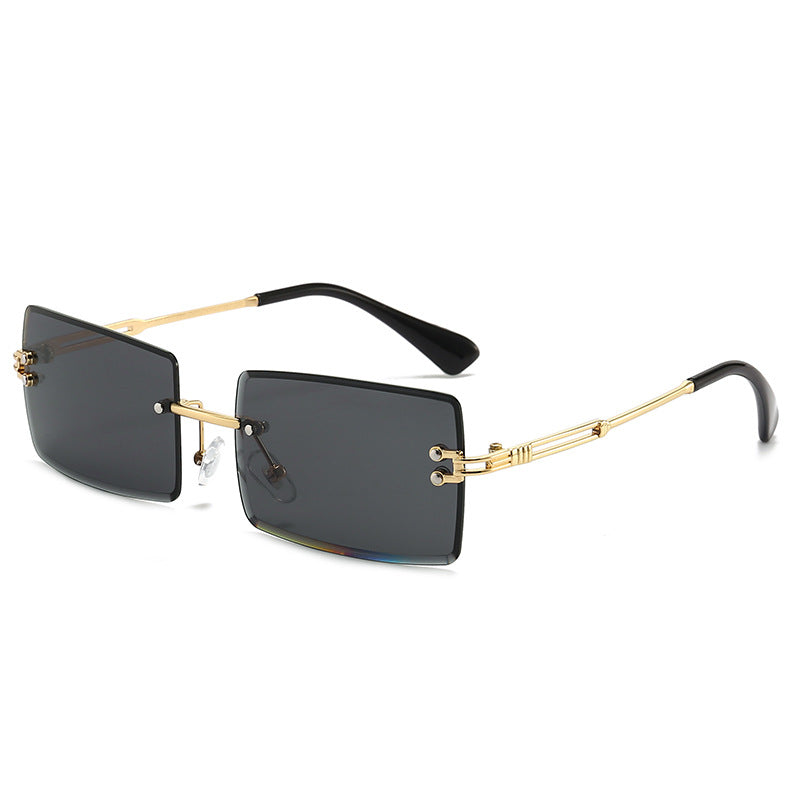 Wholesale Frameless Cut Edge Square PC Sunglasses